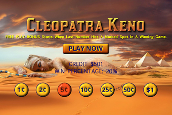 Image 2 for Cleopatra Keno - Pharoahs…