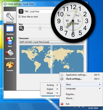 Image 0 for Clock-on-Desktop Lite
