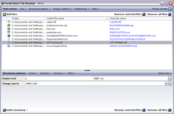 Image 0 for Panda Batch File Renamer