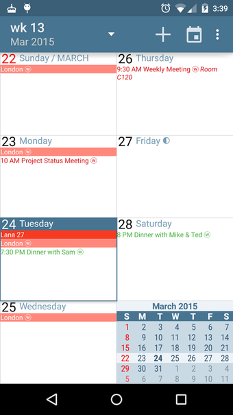 Imagen 2 para aCalendar - Android Calen…