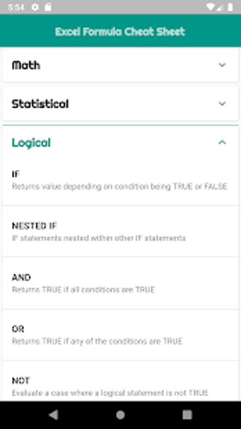Imagen 2 para Excel Formulas Cheat Shee…