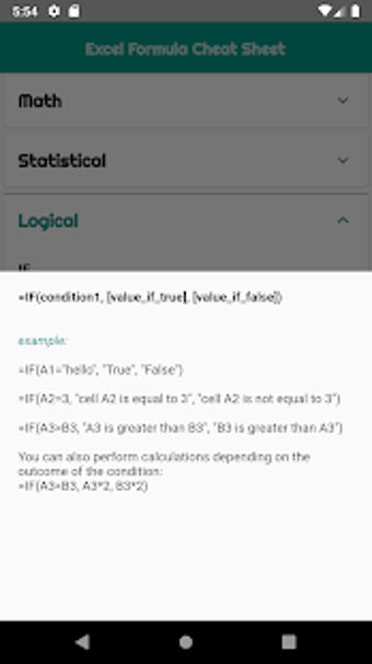 Imagen 1 para Excel Formulas Cheat Shee…