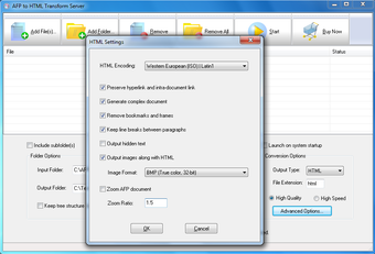 Imagen 0 para AFP2HTML Transform Server