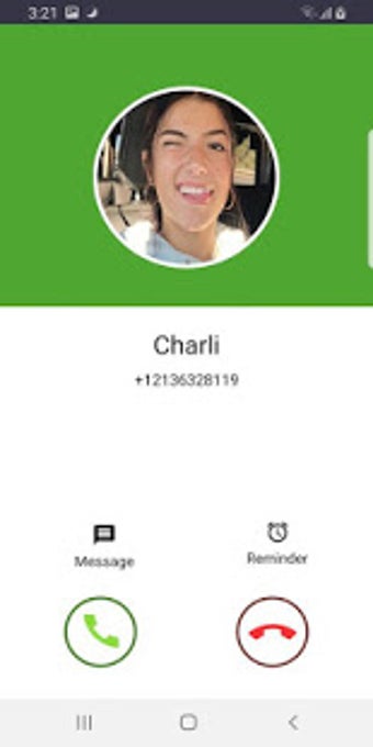 Image 1 for Fake call from charli d'a…