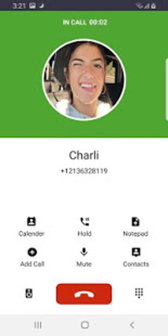 Image 0 for Fake call from charli d'a…
