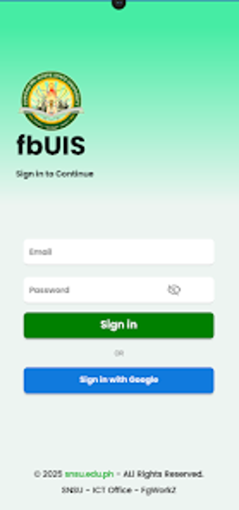 Image 0 for SNSU fbUIS  Mobile