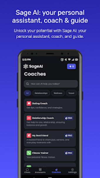 Imagen 0 para Sage AI - AI Coach  Assis…