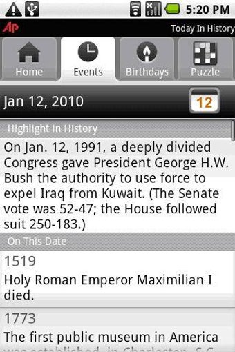 Image 1 for AP Today in History