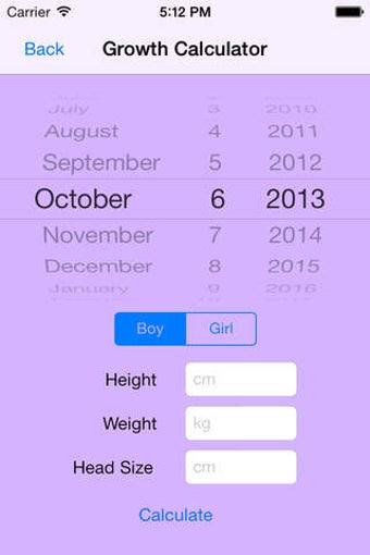 Imagen 0 para Baby Growth Calculator