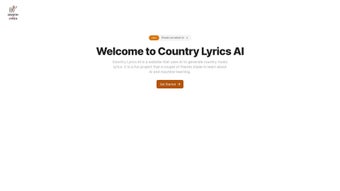 Image 0 for Country Lyrics AI