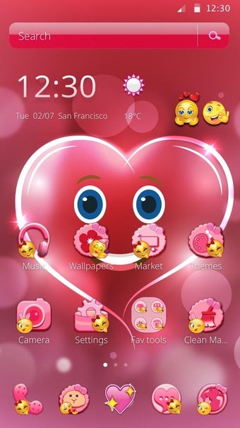 Image 0 for Salmon Pink Cute Emoji Th…