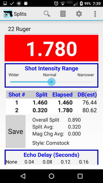 Image 1 for Splits - Shot Timer