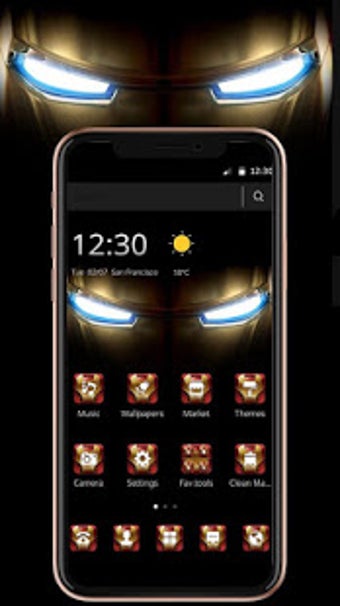 Imagen 1 para Iron Eyes Hero Tech Theme