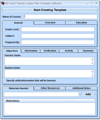 Imagen 0 para MS Word Teacher Lesson Pl…