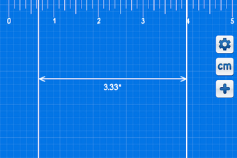 Image 1 for Ruler Blueprint - Cm & In…