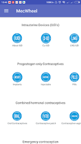 Image 1 for WHO MEC Wheel (contracept…