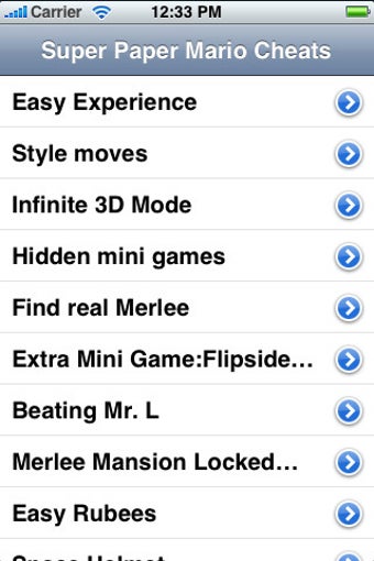 Imagen 0 para Cheats for Super Paper Ma…