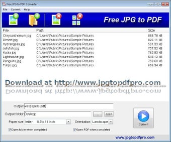 Image 0 for Free JPG to PDF Converter