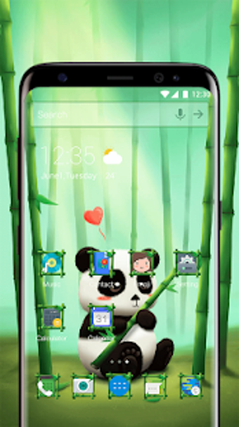 Image 1 for Bamboo Panda Emoji Theme