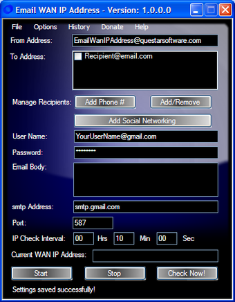 Imagen 0 para Email WAN IP