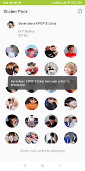 Image 3 for Seventeen Sticker for Wha…