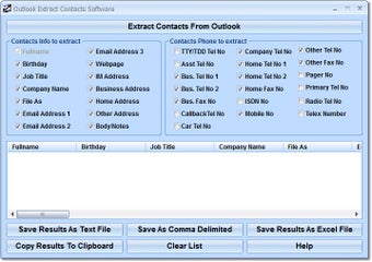 Image 0 for Outlook Extract Contacts …