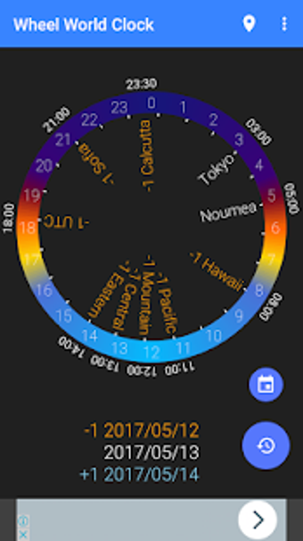 Image 1 for Wheel World Clock