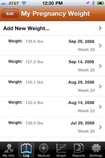 Image 2 for Pregnancy Weight Tracker