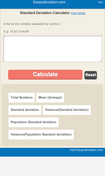 Imagen 1 para Standard Deviation Calcul…