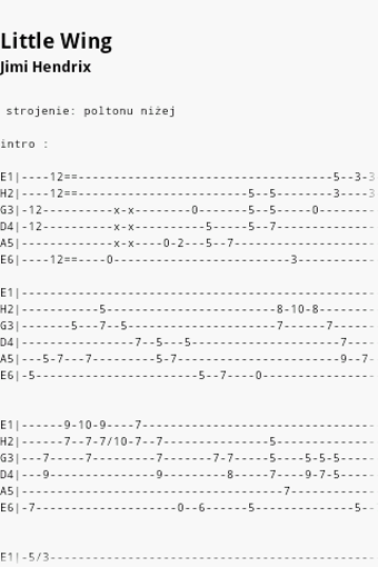 Image 3 for Guitar Tabs