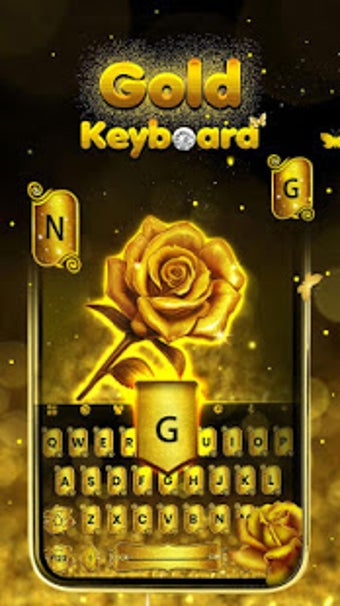 Image 1 for Gold Keyboard - Keyboard …