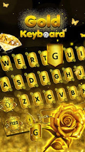 Image 2 for Gold Keyboard - Keyboard …