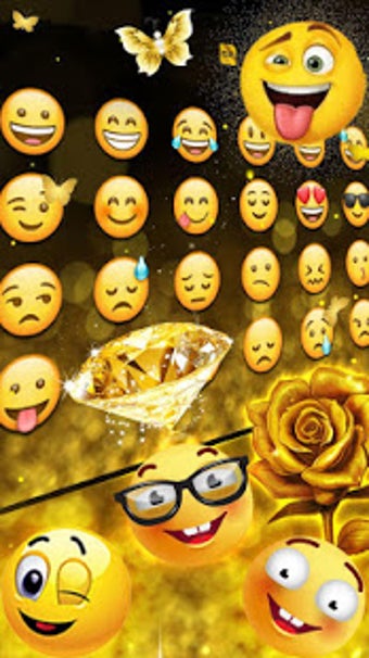 Image 0 for Gold Keyboard - Keyboard …
