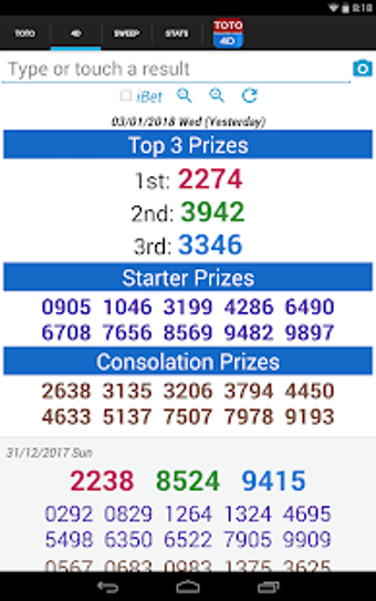 Image 2 for SG TOTO 4D SWEEP