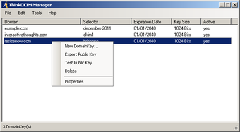 Image 0 for ThinkDKIM for IIS SMTP