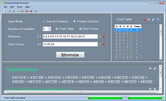 Image 0 for Usmania KMap Minimizer