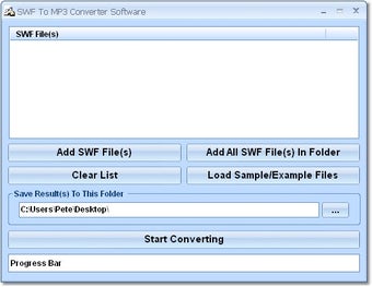 Image 0 for SWF To MP3 Converter Soft…