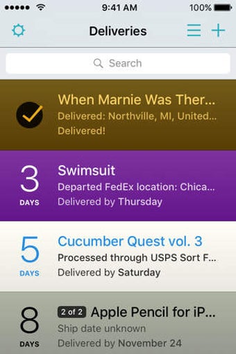 Image 0 for Deliveries: a package tra…