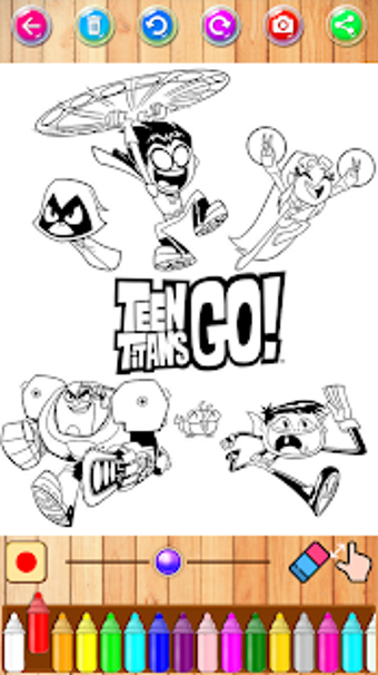 Image 1 for Teen Coloring Titans Go g…
