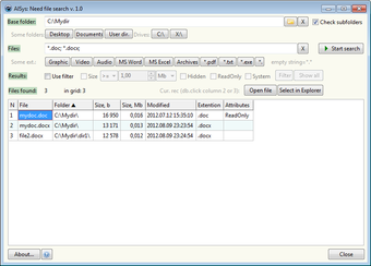 Imagen 0 para Need file search