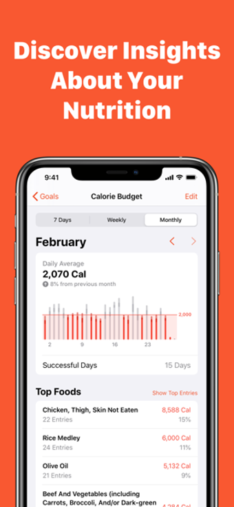 Image 1 for FoodNoms - Food Tracker