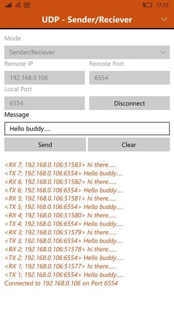 Image 0 for UDP - Sender/Reciever for…
