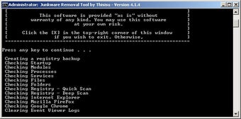 Imagen 0 para Junkware Removal Tool