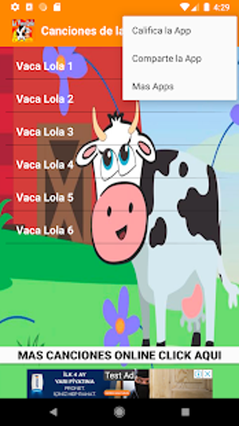 Imagen 0 para Canciones de la vaca lola