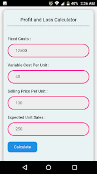 Image 0 for Profit and Loss Calculato…