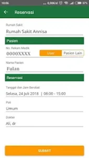 Imagen 0 para Reservasi RS Annisa