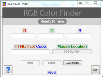Image 0 for RGB Color Finder