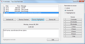 Image 1 for Two-Click Reminder