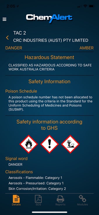 Image 0 for ChemAlert