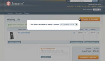 Image 1 for Magento Deposit Payment
